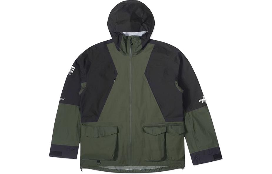 The North Face x SOUKUU SS24 Green Logo Patchwork Utility Jacket Unisex NF0A87UE-ROU
