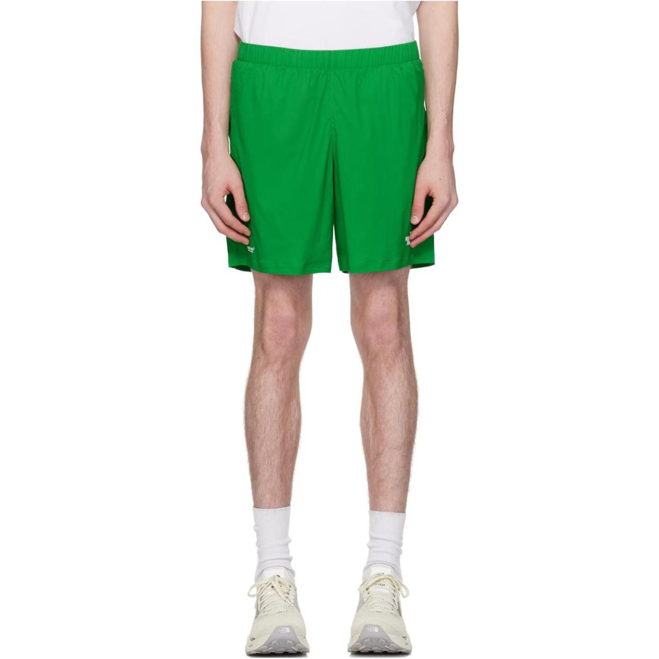 Shop The North Face x Soukuu SS24 Relaxed Straight-Leg Logo Shorts Green Unisex Casual. NF0A87UH-384