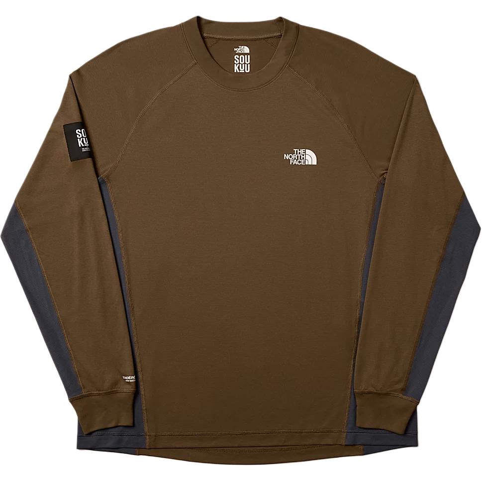 The North Face x Soukuu Trail Run Logo Long Sleeve Tee Brown Unisex NF0A87UK-VOM