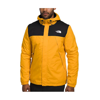 TNF Yellow 3-in-1 Waterproof Hooded Jacket with Logo Print NF0A7UJP-ZU3