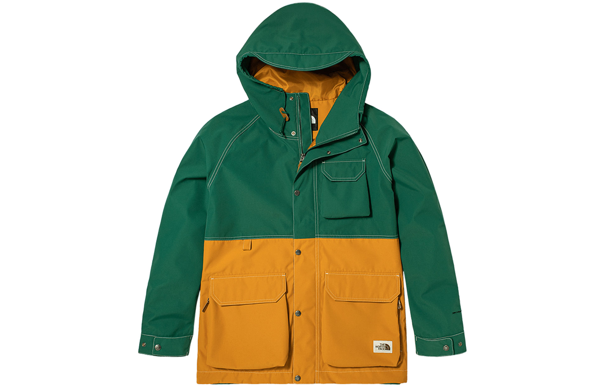 Buy The North Face Jaket Tahan Air Hoodie Warna Kuning & Hijau Colorblock NF0A5JY7-5V6