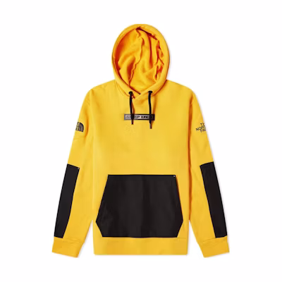 TNF Yellow Black Colorblock Logo Hoodie Sweatshirt NF0A4R5G-ZU3