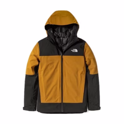 TNF Yellow/Black Logo Hooded Waterproof Jacket NF0A7T3G-TBK