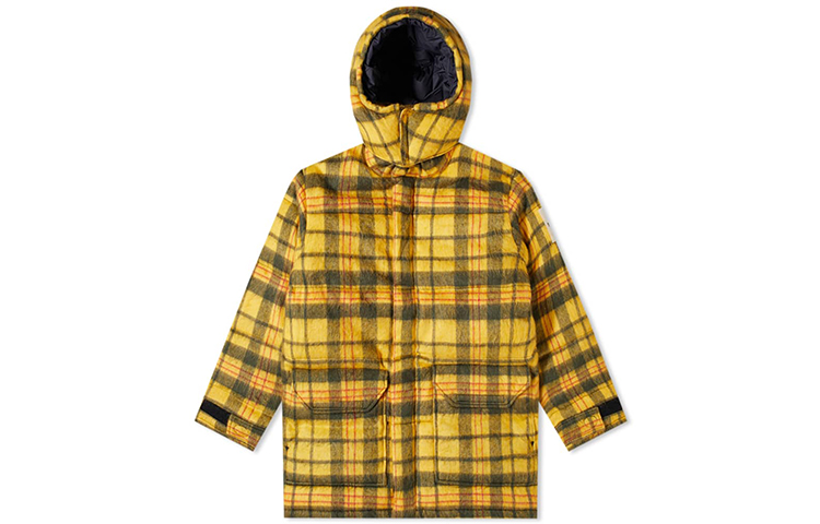 TNF Yellow Checkered Warm Down Jacket NF0A4R4P-T3R