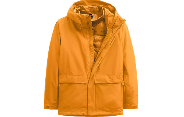 TNF Yellow Clement Triclimate® Waterproof Windproof Jacket NF0A4QX7-VRB