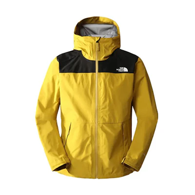 TNF Yellow Colorblock Waterproof Windproof Hooded Jacket NF0A7QB2-81U
