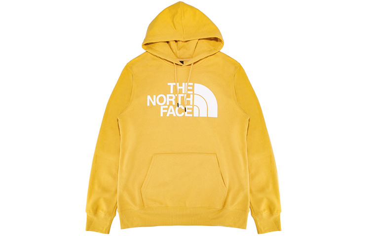 TNF Yellow Half Dome Logo Fleece Hoodie Winter Pullover NF0A4M4B-ZBJ