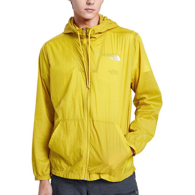 TNF Yellow Hoodie Jacket with Small Logo and Full Zipper NF0A3V4T-VB6