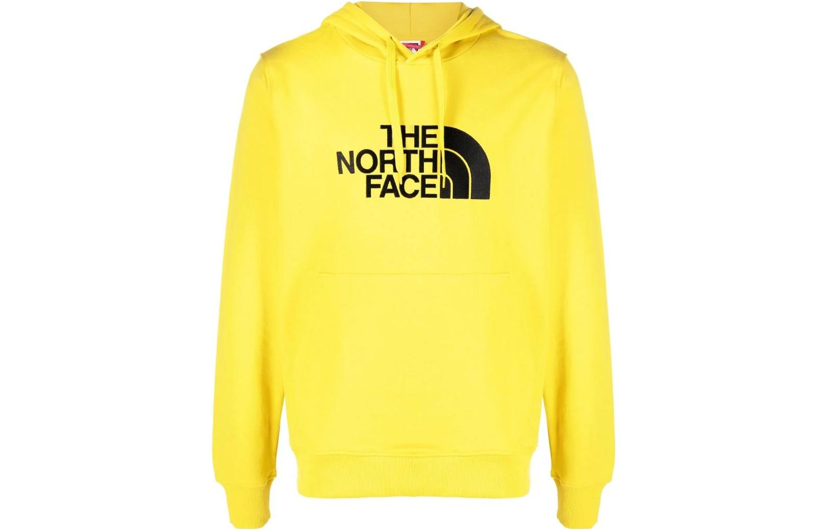 TNF Yellow Hoodie with Embroidered Logo NF00A0TE7601
