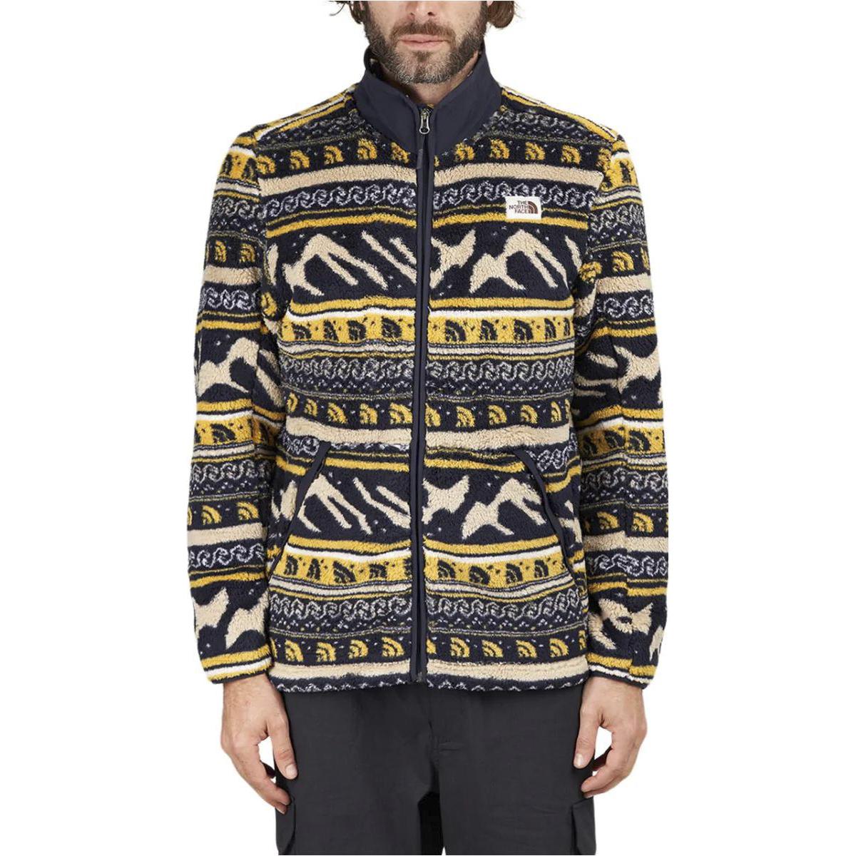 TNF Yellow Knit Pattern Jacquard Full-Zip Jacket NF0A5GMU-2F0 圖 4