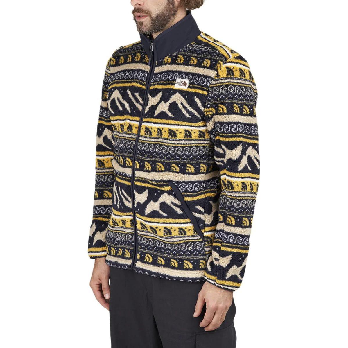 TNF Yellow Knit Pattern Jacquard Full-Zip Jacket NF0A5GMU-2F0 圖 5