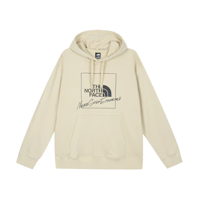 TNF Yellow Letter Logo Pullover Hoodie NF0A86RN-3X4