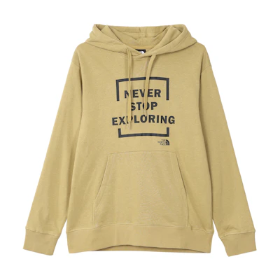 TNF Yellow Letter Print Knit Loose Fit Hoodie - Unisex NF0A7WAL-ZSF