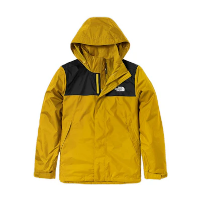 TNF Yellow Logo Embroidered Softshell Waterproof Jacket NF0A4UAU-81U