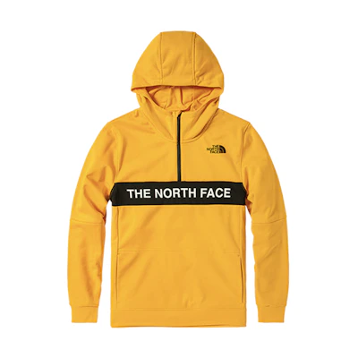 TNF Yellow Outdoor Fleece Knit Pullover Hoodie NF0A4U5K-56P