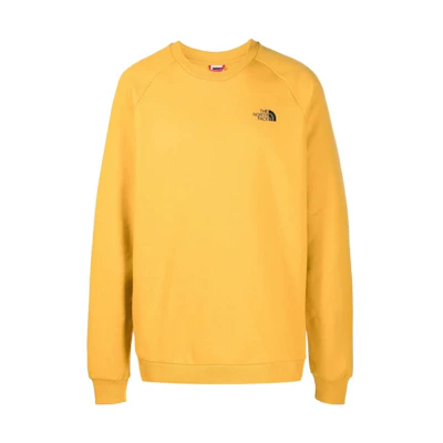 TNF Yellow Printed Crewneck Long-Sleeve Sweatshirt - NF0A4SZ9H-9D1