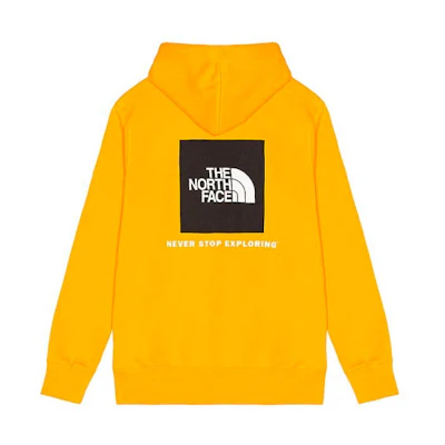 TNF Yellow Pullover Hoodie with Back Logo Print NF0A4761-56P