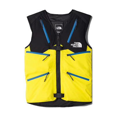 TNF Yellow Sleeveless Vest With Multiple Pockets NF0A4AK2-NX4