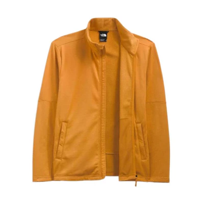 TNF Yellow Solid Color Zip-Up Stand Collar Jacket NF0A5364-HBX