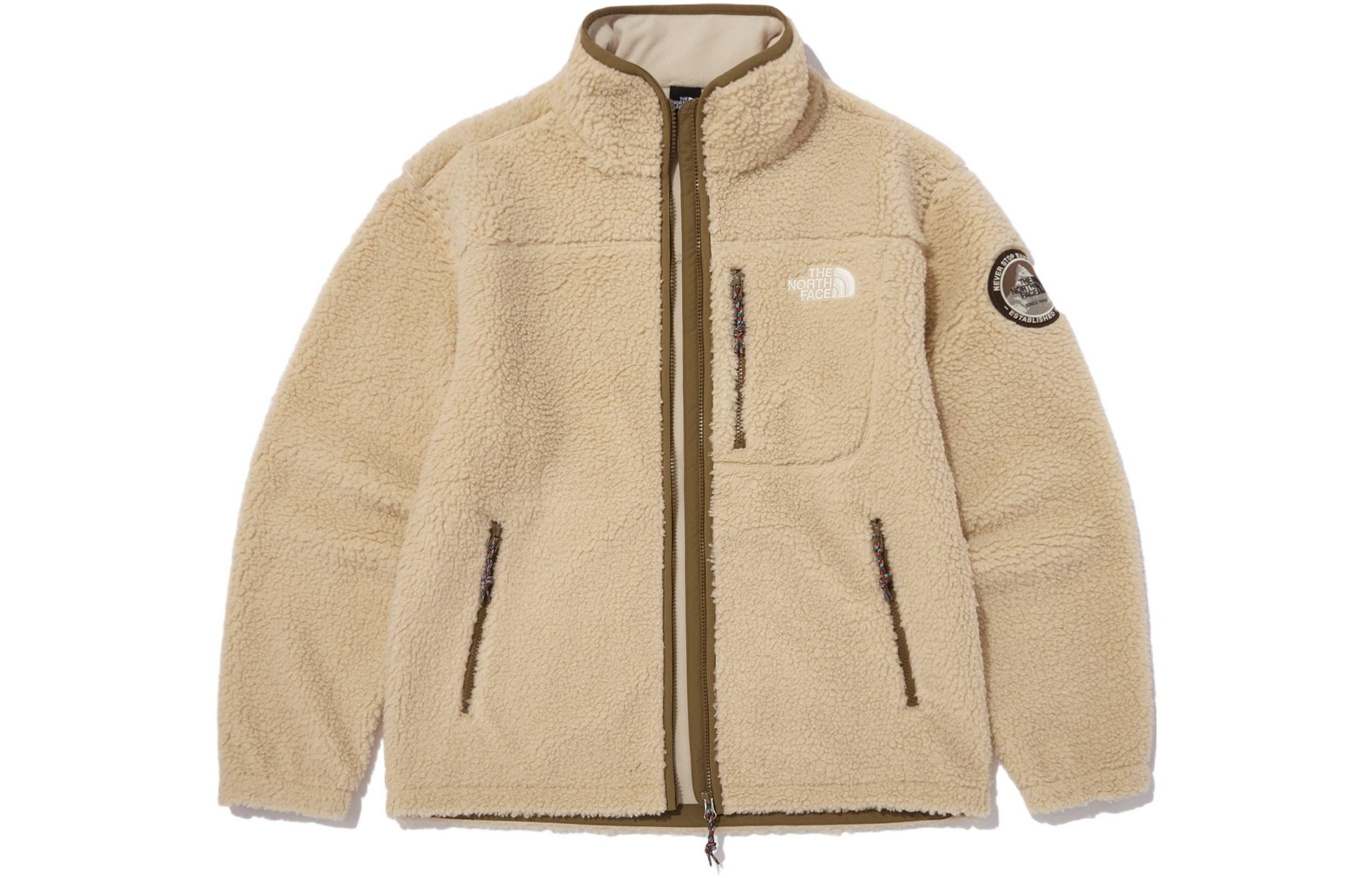 The North Face Yellow Utility Logo Fleece Pullover Jacket Unisex NJ4FN56B