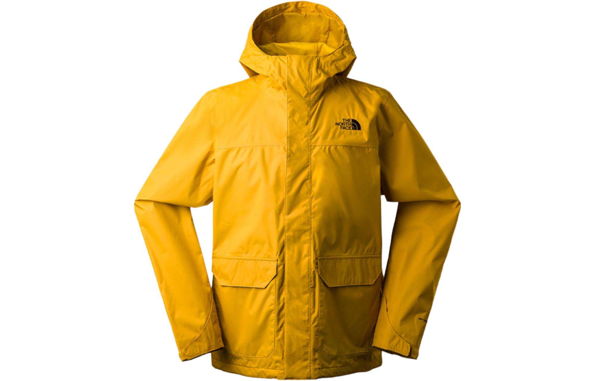 TNF Yellow Waterproof Hooded Softshell Jacket Outdoor Hiking NF0A86RJ-H9D