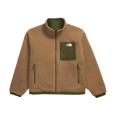 TNF Yumiori Reversible Windproof Waterproof Jacket Olive/Brown. NF0A89GT-39M