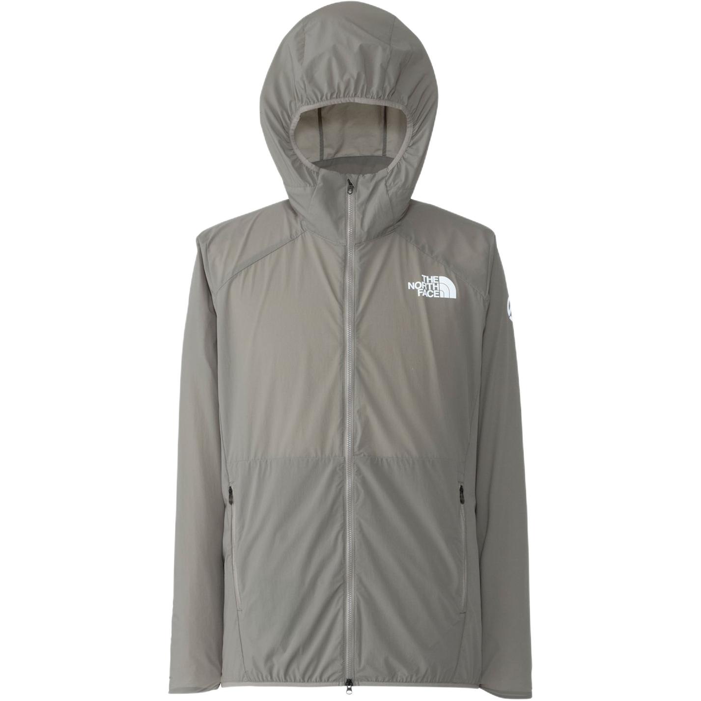 TNF Zip-Up Logo Hoodie Jacket Mud Grey Unisex NP22370-SY