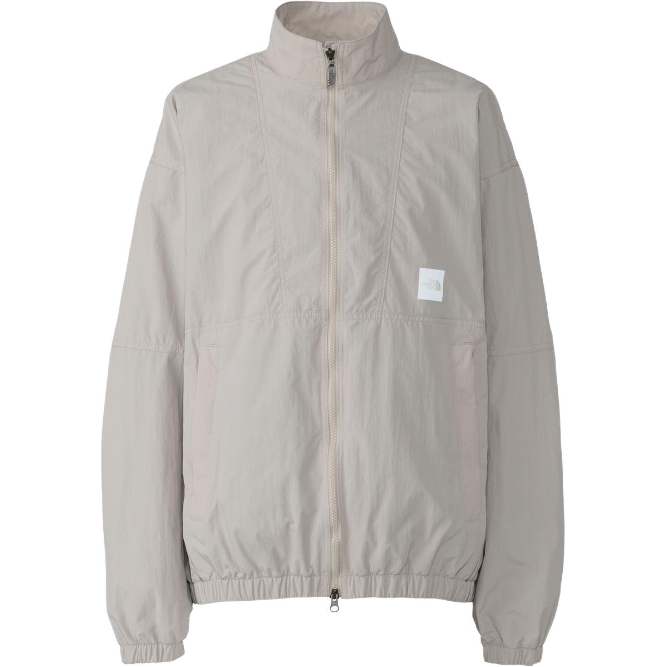 TNF Zip-Up Logo Jacket - Unisex Ivory Long-Sleeve Top NP22460-FI