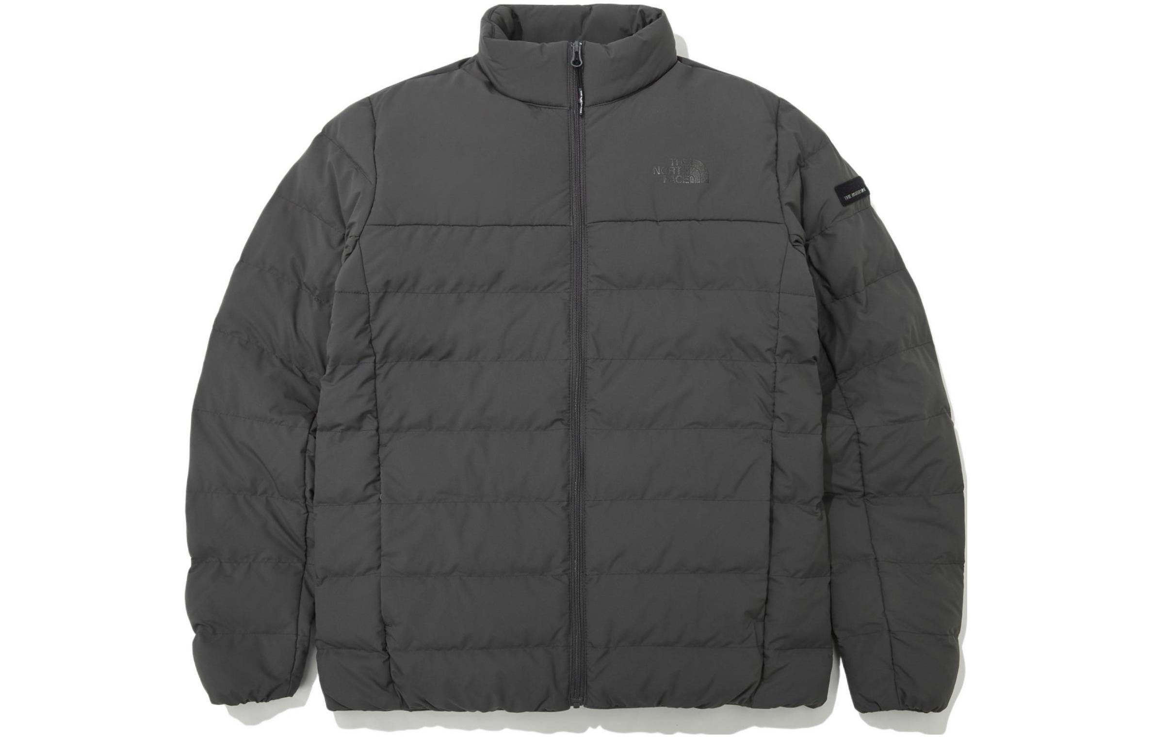 TNF Zip-Up Long-Sleeve Cotton Jacket with Logo Embroidery NJ3NN52B