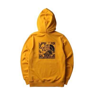 TNF Zodiac Edition Yellow Logo Hoodie Unisex Pullover Sweatshirt NF0A4UDK-56P