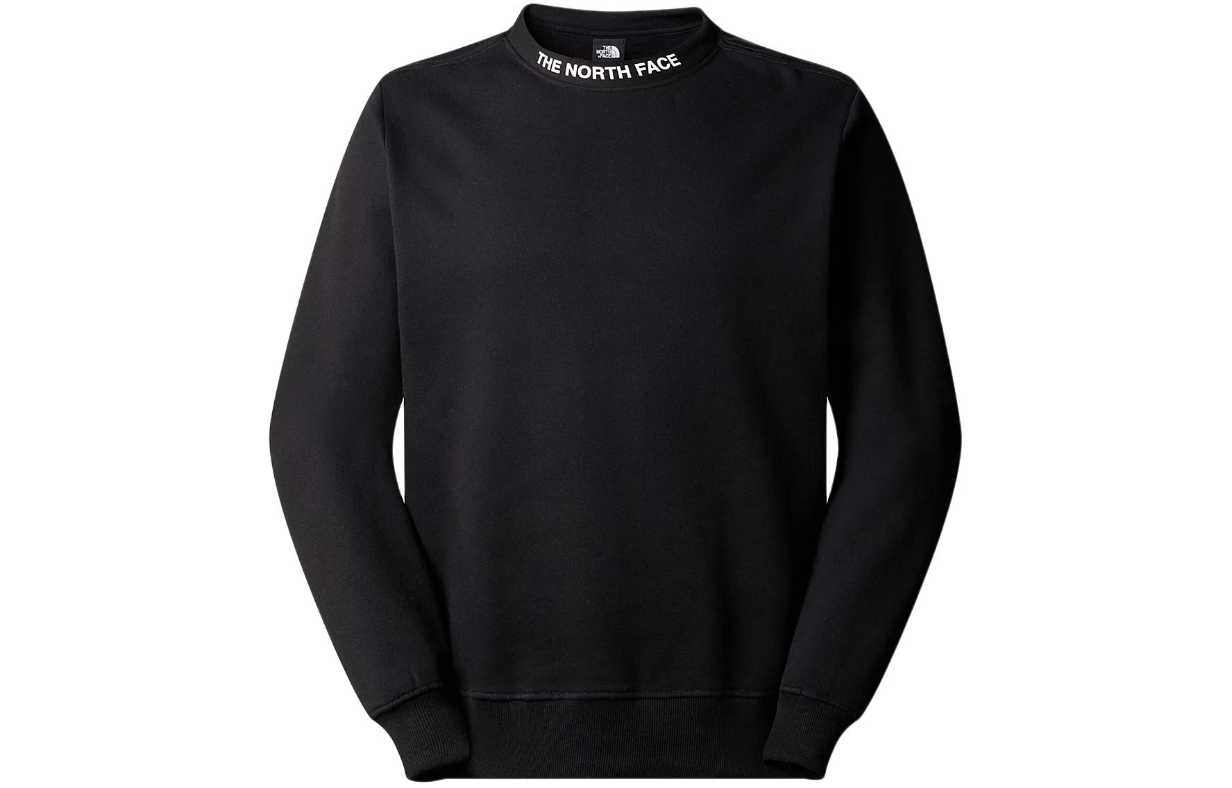 TNF Zumu Crew Neck Sweater Black Letter Print Pullover NF0A87DC-JK3