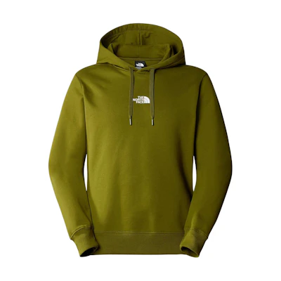 TNF Zumu Hoodie Olive Green Logo Print Pullover NF0A87DB-PIB