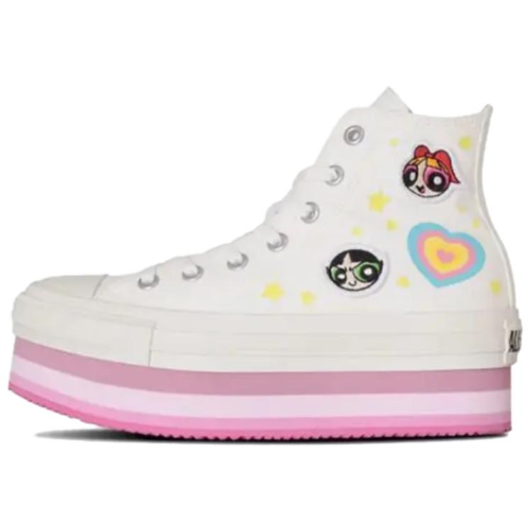 Buy The Powerpuff Girls x Converse Chuck Taylor All Star Chunkyline High 'White Pink' 31312820