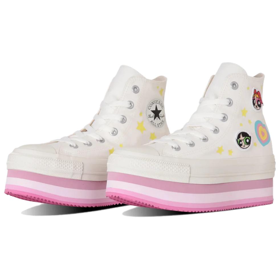 Lookbook The Powerpuff Girls x Converse Chuck Taylor All Star Chunkyline High 'White Pink' 31312820