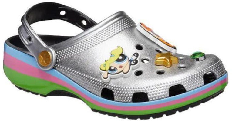 The Powerpuff Girls x Crocs Classic Clog 'Metallic Silver' 210256-001 Lookbook The Powerpuff Girls x Crocs Classic Clog 'Metallic Silver' 210256-001