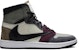 The Shoe Surgeon x Air Jordan 1 High 'Travis Scott Earth Tone Kulit Kitar Semula'. TSS-AJ1-TS-EARTH