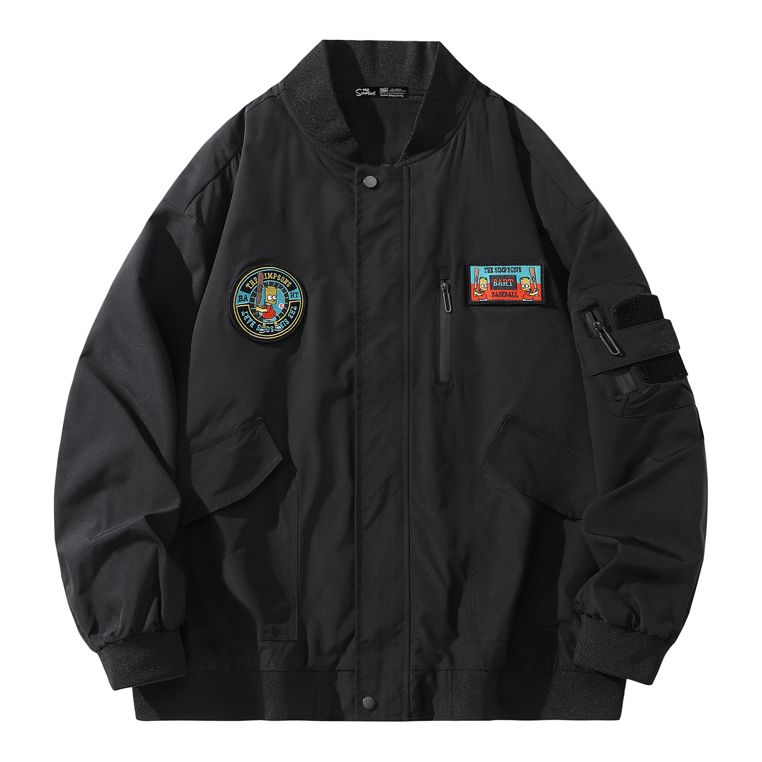 The Simpsons Retro Cartoon Logo Unisex Bomber Jacket Casual Streetwear SPCJK231F14UB