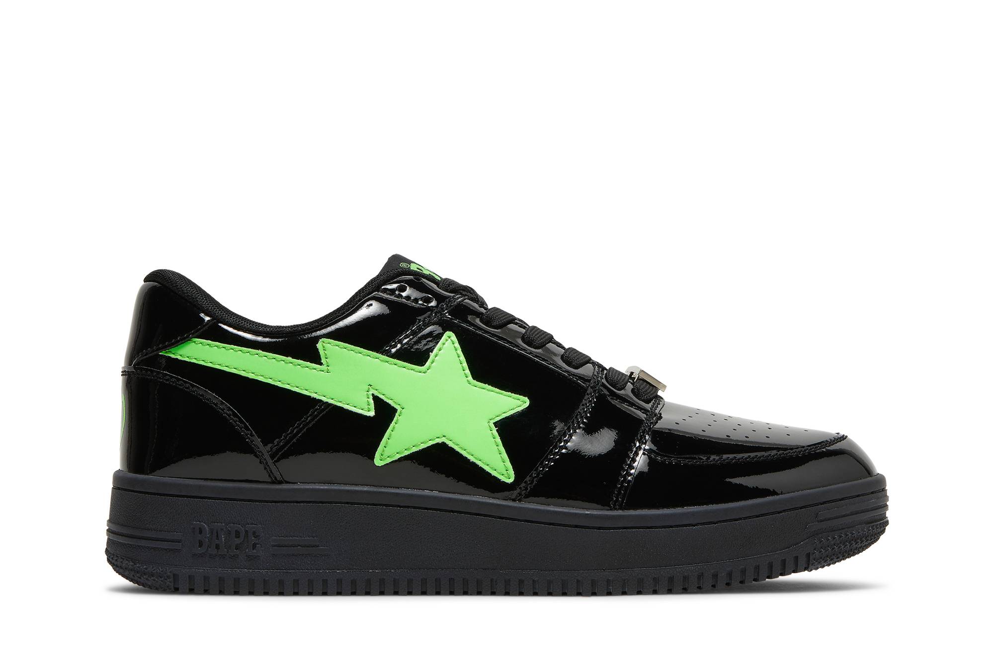 Buy The Weeknd x BAPE XO Bapesta Low M2 '黑色霓虹綠' 1FWG231912-BLK