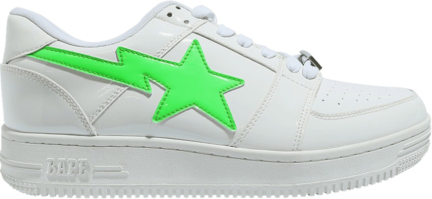 The Weeknd x BAPE XO Bapesta Low M2 'Putih Neon Hijau' 1FWG231912-WHT Buy The Weeknd x BAPE XO Bapesta Low M2 'Putih Neon Hijau' 1FWG231912-WHT