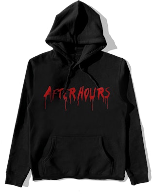 The Weeknd x Vlone After Hours Blood Drip Pullover Hood Black Order The Weeknd x Vlone After Hours Blood Drip Pullover Hood Black
