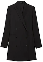 THEORY Black Double-Breasted Slim Fit Blazer Long Sleeve Mini Dress H0701614-001 THEORY Black Double-Breasted Slim Fit Blazer Long Sleeve Mini Dress H0701614-001