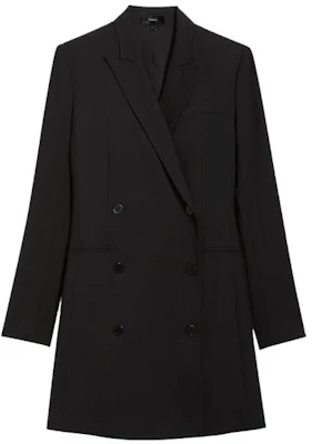 THEORY 黑色修身雙排扣西裝外套長袖迷你連衣裙 H0701614-001 Buy THEORY 黑色修身雙排扣西裝外套長袖迷你連衣裙 H0701614-001