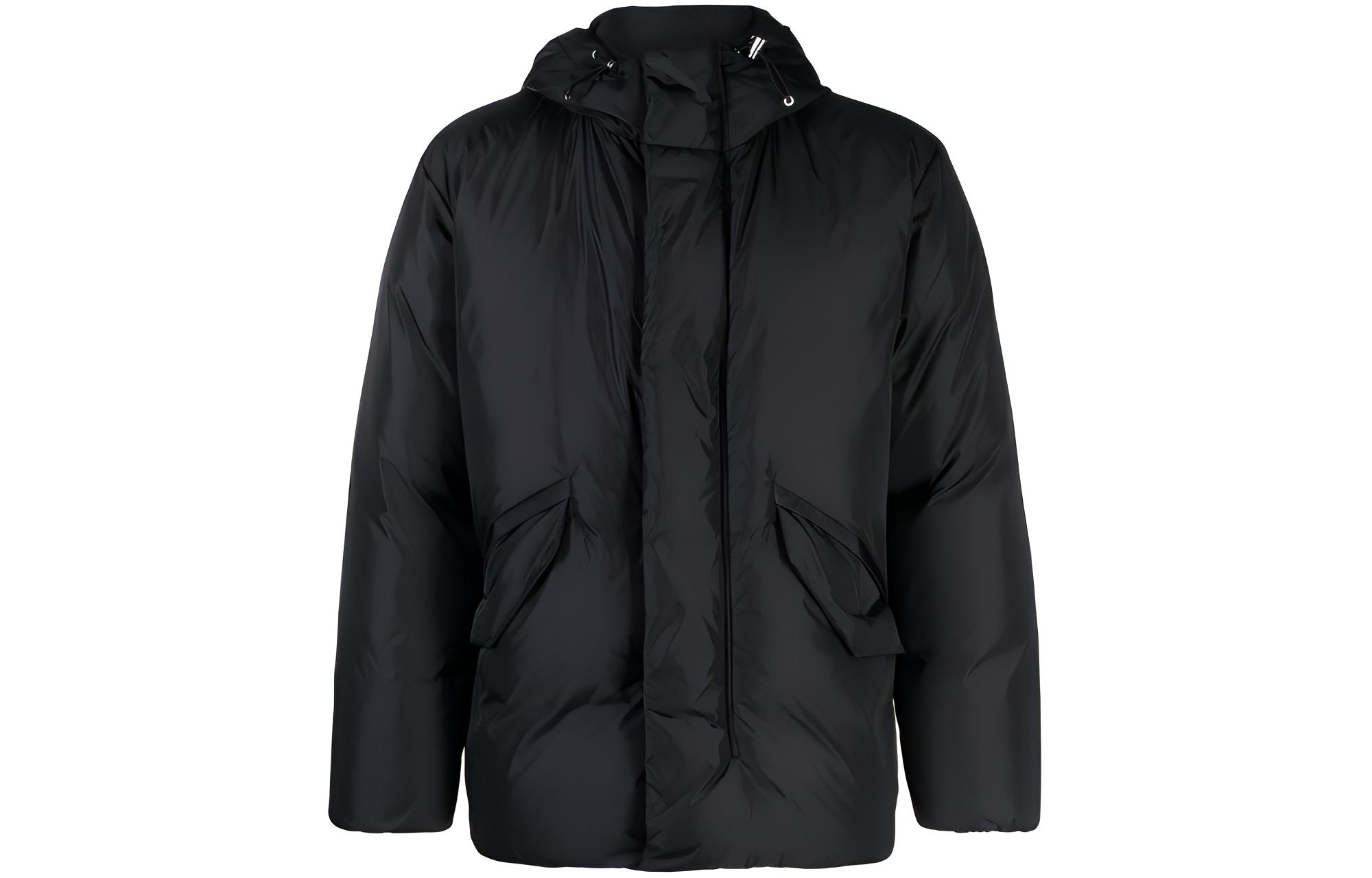 Theory Black Loose-Fit Casual Hoodie Zip Jacket N1177402-001