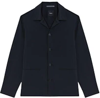 Theory Black Solid Color Single-Breasted Long-Sleeve Jacket M0477403-001 Theory Black Solid Color Single-Breasted Long-Sleeve Jacket M0477403-001