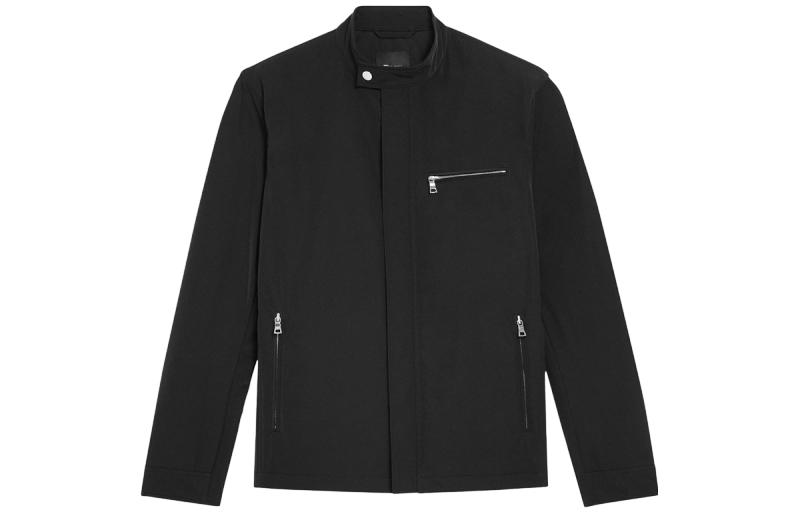 Theory Casual Zip-Front Jacket Black N0775404-001