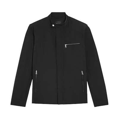 Theory Casual Zip-Front Jacket Black N0775404-001