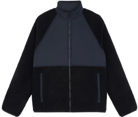 Theory Color-Block Thick Stand Collar Jacket - Black L089406R-001 Buy Theory Color-Block Thick Stand Collar Jacket - Black L089406R-001