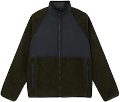 Theory Colorblock Stand Collar Sweatshirt Jacket Dark Green Mix L089406R-FKN Theory Colorblock Stand Collar Sweatshirt Jacket Dark Green Mix L089406R-FKN