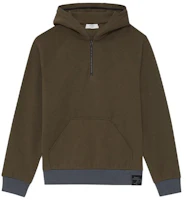 Theory Designer Collab Olive Gold Green Colorblock Hoodie for Men N094505O-1 Theory Designer Collab Olive Gold Green Colorblock Hoodie for Men N094505O-1