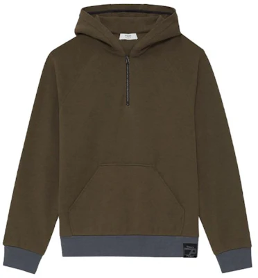 Theory Designer Collab Olive Gold Green Colorblock Hoodie for Men N094505O-1 Buy Theory Designer Collab Olive Gold Green Colorblock Hoodie for Men N094505O-1